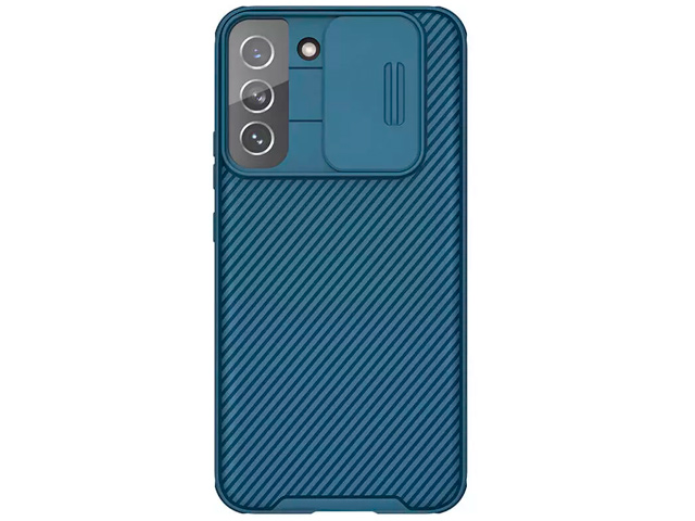 Чехол Nillkin CamShield Pro для Samsung Galaxy S22 plus (синий, композитный)