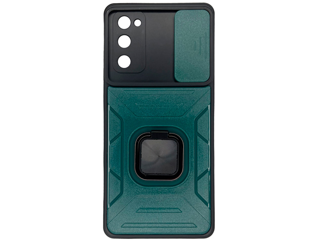 Чехол Yotrix Defense Pro Series 2 для Samsung Galaxy S21 FE (темно-зеленый, гелевый/пластиковый)