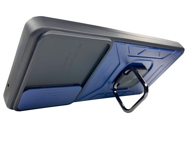 Чехол Yotrix Defense Pro Series 2 для Samsung Galaxy S21 FE (темно-синий, гелевый/пластиковый)