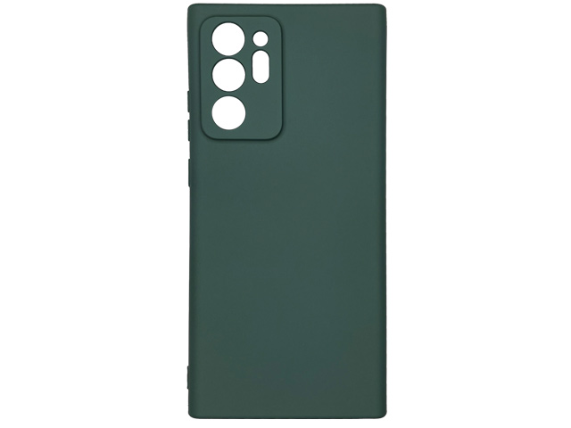 Чехол Yotrix LiquidSilicone Pro для Samsung Galaxy Note 20 ultra (темно-зеленый, гелевый)