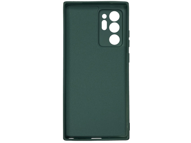 Чехол Yotrix LiquidSilicone Pro для Samsung Galaxy Note 20 ultra (темно-зеленый, гелевый)