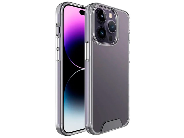 Чехол Space Military Standart case для Apple iPhone 14 pro max (прозрачный, композитный)