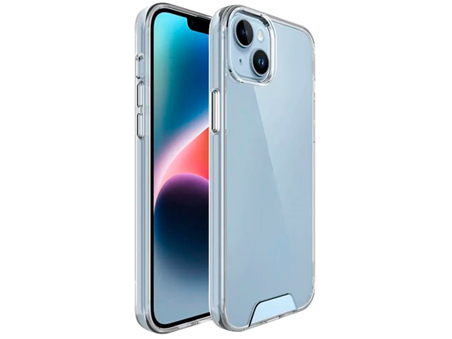 Чехол Space Military Standart case для Apple iPhone 14 (прозрачный, композитный)