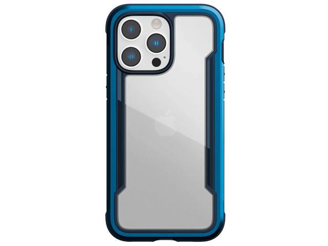 Чехол Raptic Defense Shield для Apple iPhone 14 pro max (синий, маталлический)