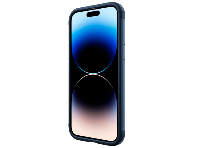 Чехол Raptic Defense Shield для Apple iPhone 14 pro max (синий, маталлический)