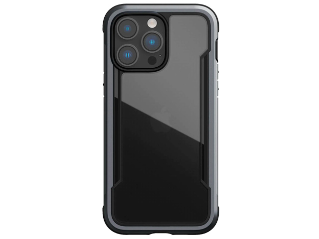 Чехол Raptic Defense Shield для Apple iPhone 14 pro max (черный, маталлический)