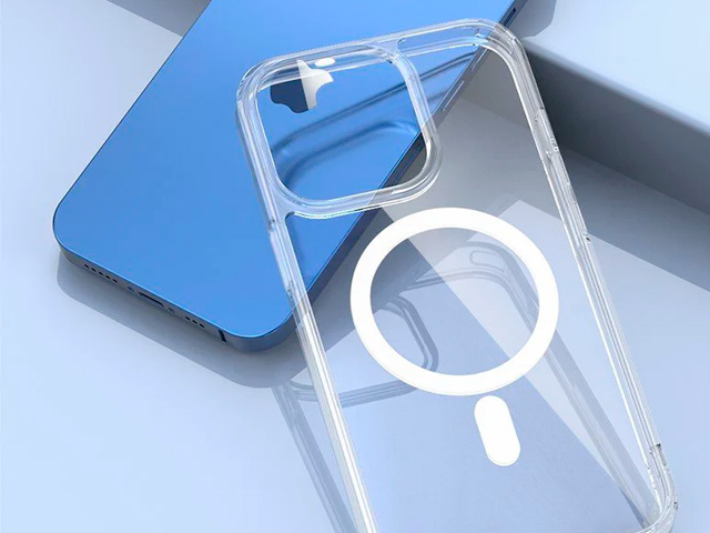 Чехол Totu Magnetic Clear для Apple iPhone 12 pro max (прозрачный, гелевый/пластиковый, MagSafe)