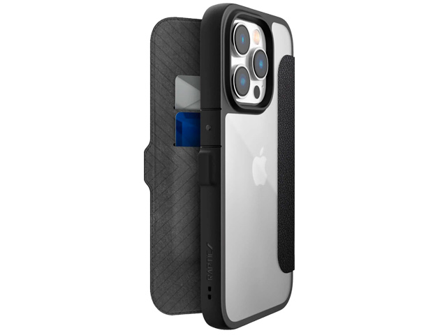 Чехол Raptic Urban Folio для Apple iPhone 14 pro (черный, кожаный)