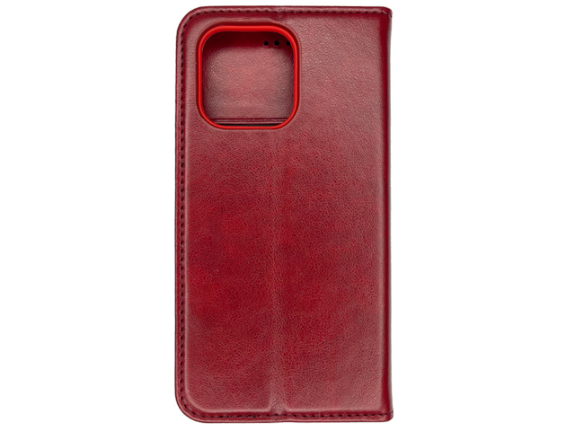 Чехол HDD Wallet Phone case для Apple iPhone 14 (красный, кожаный)