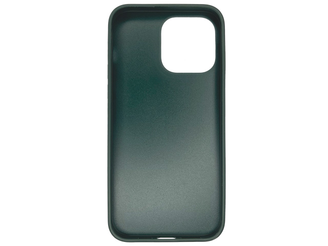 Чехол HDD Luxury Card Slot Case для Apple iPhone 14 plus (темно-зеленый, кожаный)