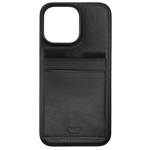 Чехол HDD Luxury Card Slot Case для Apple iPhone 14 (черный, кожаный)