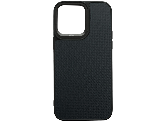 Чехол Kajsa Preppie Collection Dark Series для Apple iPhone 14 plus (Black Carbon, гелевый)