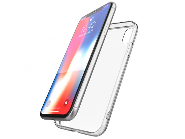 Чехол X-doria Glass Plus для Apple iPhone XR (прозрачный, гелевый/стеклянный)