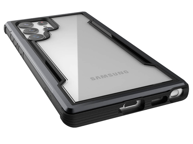 Чехол Raptic Defense Shield для Samsung Galaxy S22 ultra (черный, маталлический)