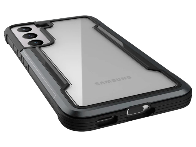 Чехол Raptic Defense Shield для Samsung Galaxy S22 (черный, маталлический)