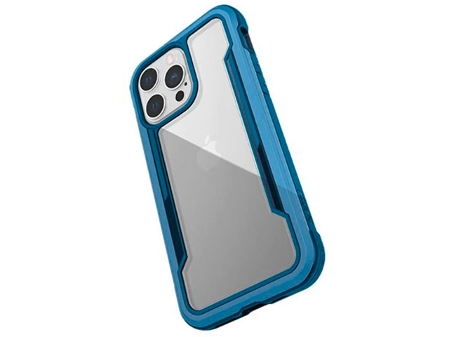 Чехол Raptic Defense Shield Pro для Apple iPhone 13 pro (синий, маталлический)