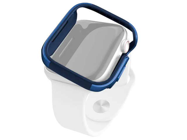 Чехол Raptic Defense Edge для Apple Watch Series 7 45 мм (синий, маталлический)