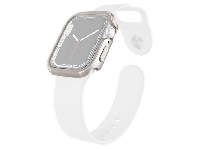 Чехол Raptic Defense Edge для Apple Watch Series 7 45 мм (серебристый, маталлический)