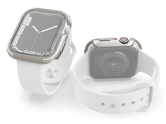 Чехол Raptic Defense Edge для Apple Watch Series 7 41 мм (серебристый, маталлический)