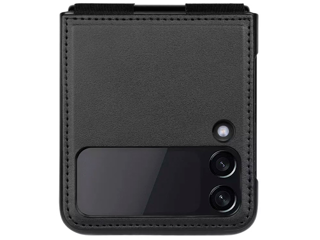 Чехол Nillkin Qin leather case для Samsung Galaxy Z Flip 4 (черный, кожаный)