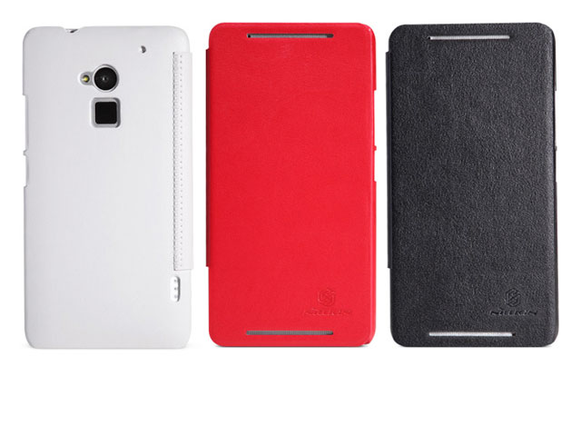 Чехол Nillkin Stylish Leather Case для HTC One max 8088 (красный, кожанный)