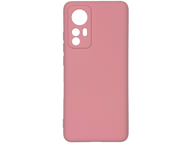 Чехол Yotrix LiquidSilicone Pro для Xiaomi Mi 12 (розовый, гелевый)