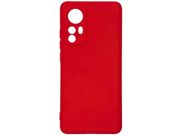 Чехол Yotrix LiquidSilicone Pro для Xiaomi Mi 12 (красный, гелевый)