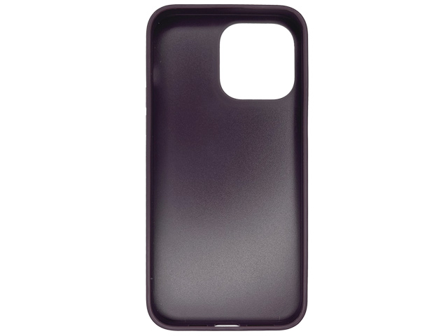 Чехол HDD Luxury Card Slot Case для Apple iPhone 14 pro max (фиолетовый, кожаный)