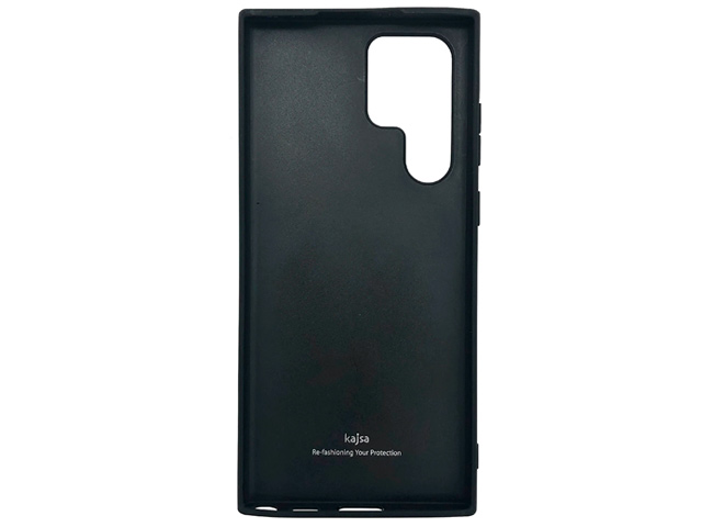 Чехол Kajsa Neo Croco Series для Samsung Galaxy S23 ultra (черный, кожаный)