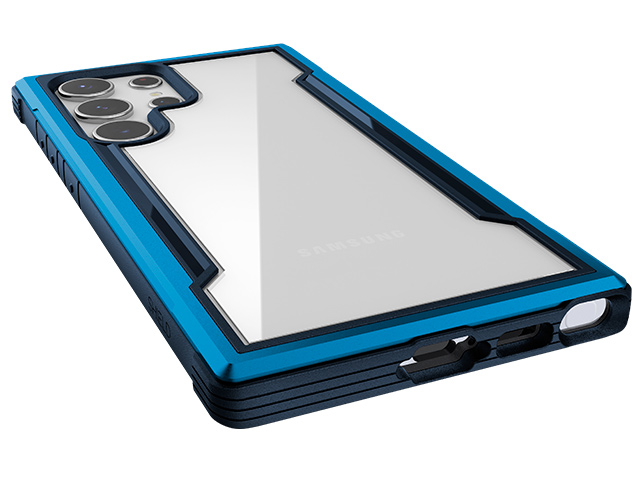 Чехол Raptic Defense Shield для Samsung Galaxy S23 ultra (синий, маталлический)