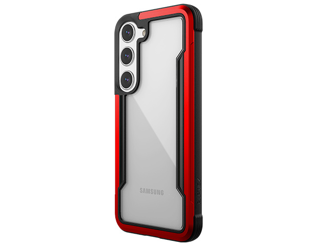 Чехол Raptic Defense Shield для Samsung Galaxy S23 plus (красный, маталлический)