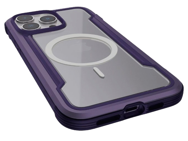 Чехол Raptic Defense Shield для Apple iPhone 14 pro max (фиолетовый, маталлический, MagSafe)