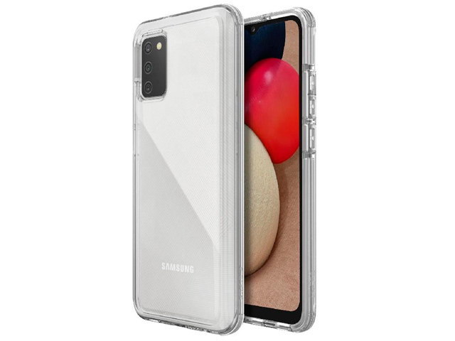 Чехол Raptic Defense Clear для Samsung Galaxy A02s (прозрачный, пластиковый)