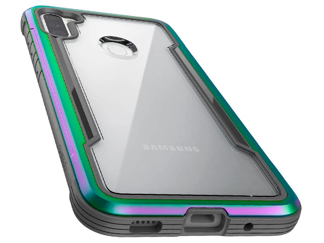 Чехол Raptic Defense Shield для Samsung Galaxy A11 (хамелеон, маталлический)