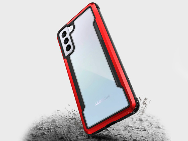 Чехол Raptic Defense Shield для Samsung Galaxy S21 (красный, маталлический)