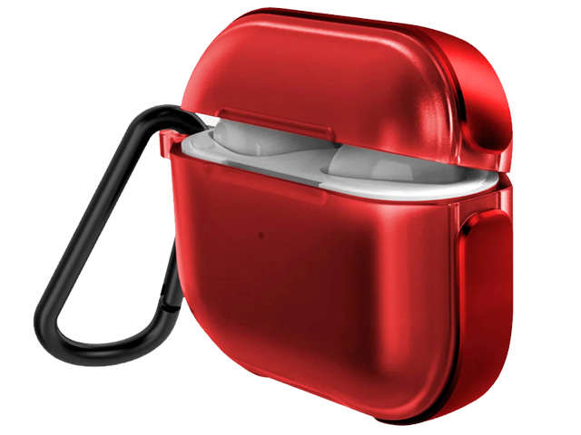 Чехол Raptic Air для Apple AirPods 3 (красный, маталлический)