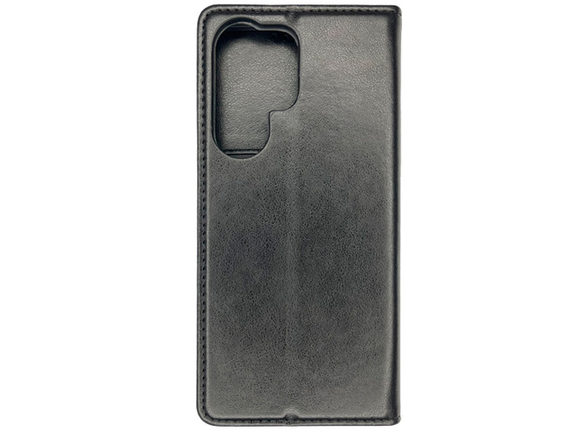 Чехол HDD Wallet Phone case для Samsung Galaxy S23 ultra (черный, кожаный)