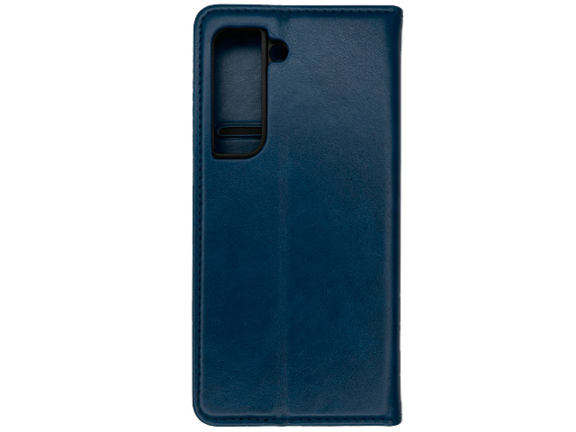 Чехол HDD Wallet Phone case для Samsung Galaxy S21 FE (темно-синий, кожаный)