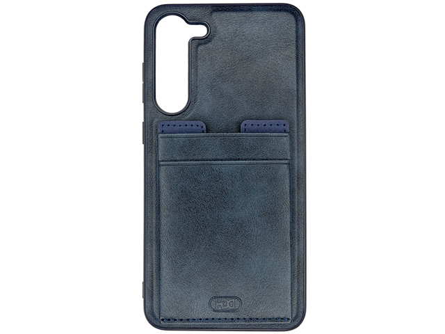 Чехол HDD Luxury Card Slot Case для Samsung Galaxy S23 plus (темно-синий, кожаный)