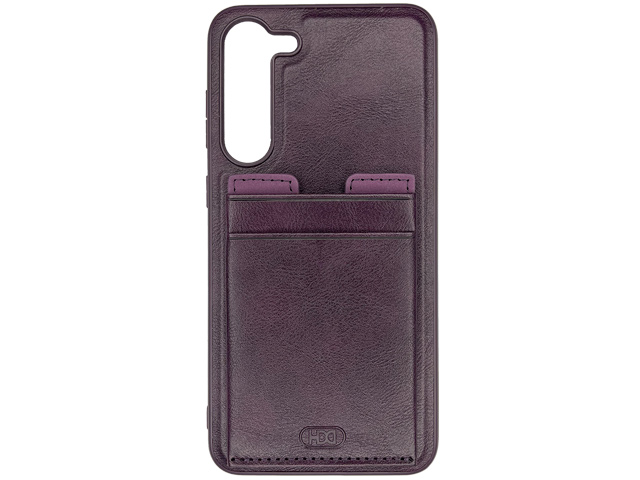 Чехол HDD Luxury Card Slot Case для Samsung Galaxy S23 plus (фиолетовый, кожаный)
