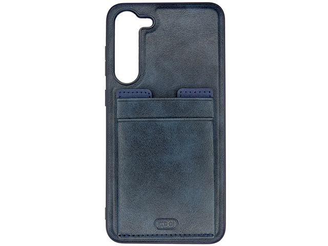 Чехол HDD Luxury Card Slot Case для Samsung Galaxy S23 (темно-синий, кожаный)