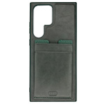 Чехол HDD Luxury Card Slot Case для Samsung Galaxy S23 ultra (темно-зеленый, кожаный)