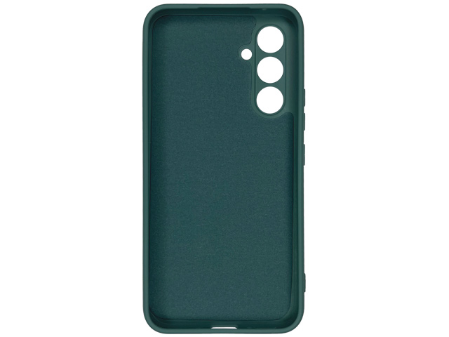 Чехол Yotrix LiquidSilicone Pro для Samsung Galaxy A14 (темно-зеленый, гелевый)