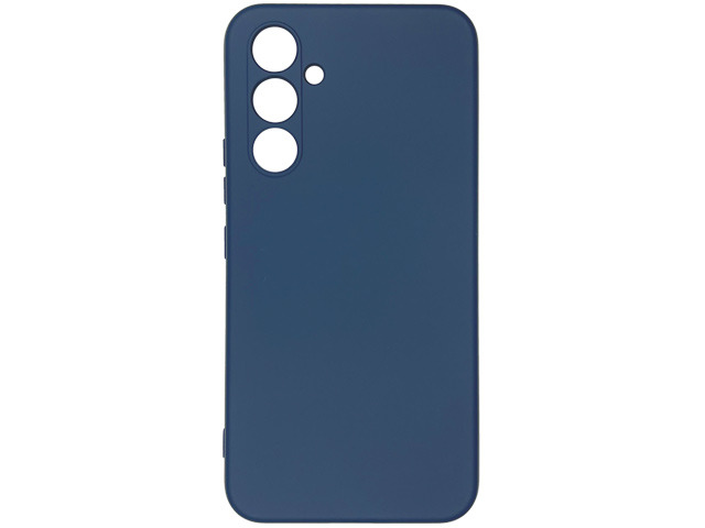 Чехол Yotrix LiquidSilicone Pro для Samsung Galaxy A34 (темно-синий, гелевый)