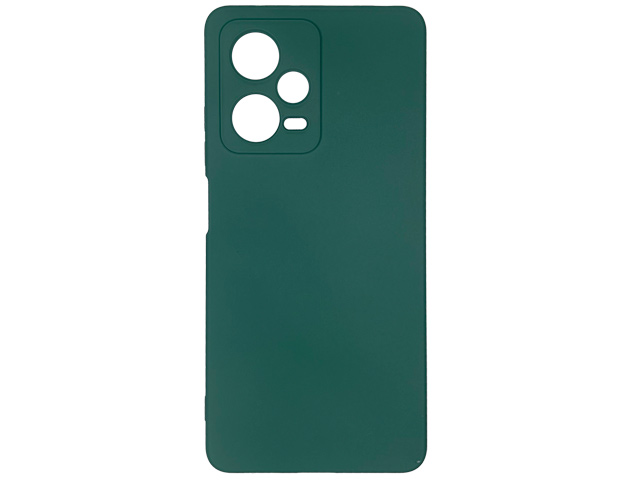 Чехол Yotrix LiquidSilicone Pro для Xiaomi Redmi Note 12 5G (темно-зеленый, гелевый)