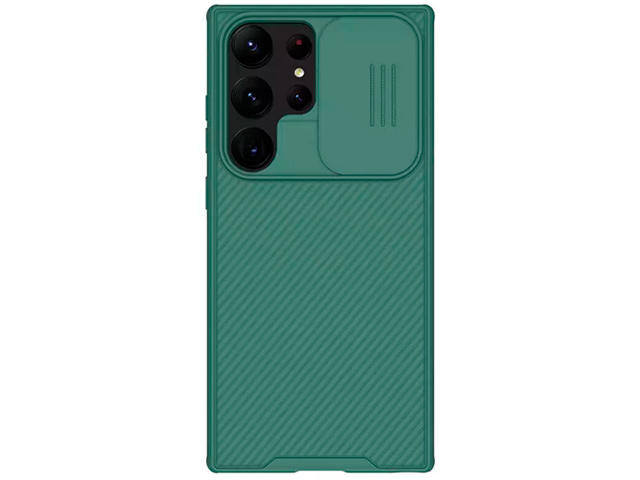 Чехол Nillkin CamShield Pro для Samsung Galaxy S23 ultra (темно-зеленый, композитный)