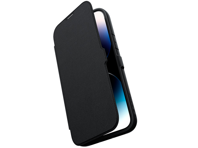 Чехол Raptic Urban Folio для Apple iPhone 15 (черный, кожаный)