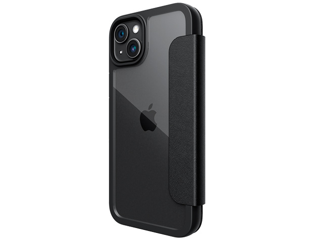 Чехол Raptic Urban Folio для Apple iPhone 15 (черный, кожаный)