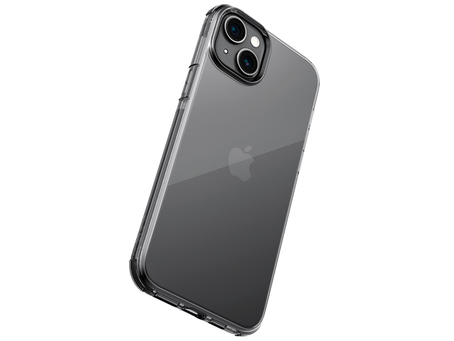 Чехол Raptic Defense Clear для Apple iPhone 15 (серый, пластиковый/гелевый)