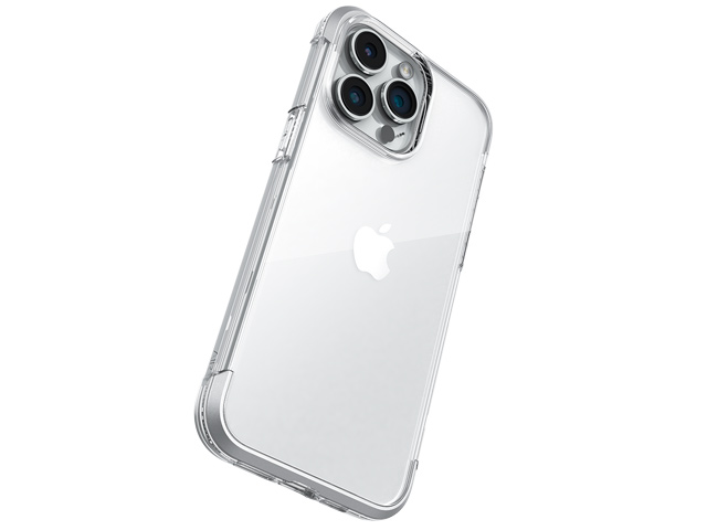 Чехол Raptic Air для Apple iPhone 15 pro (серебристый, маталлический)